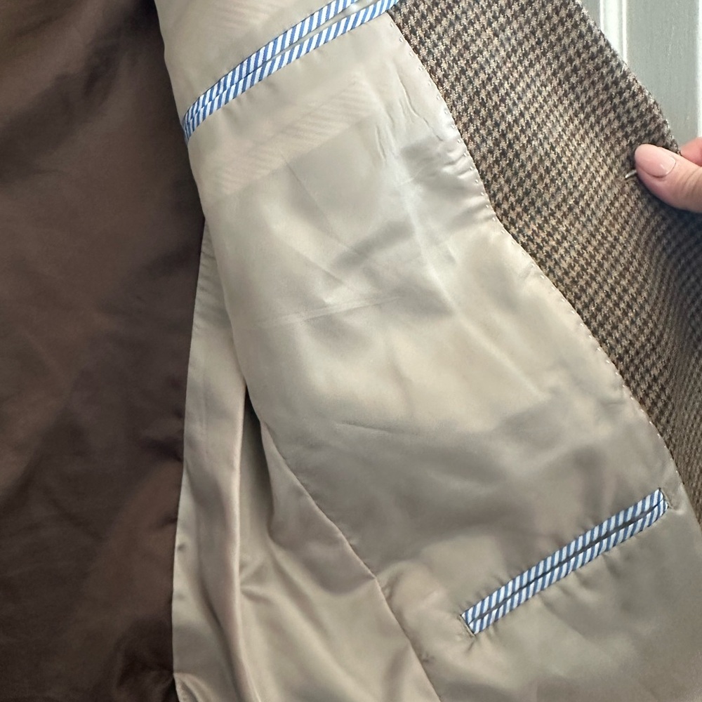 Tommy Hilfiger Brown Checkered Blazer - Picture 4 of 4